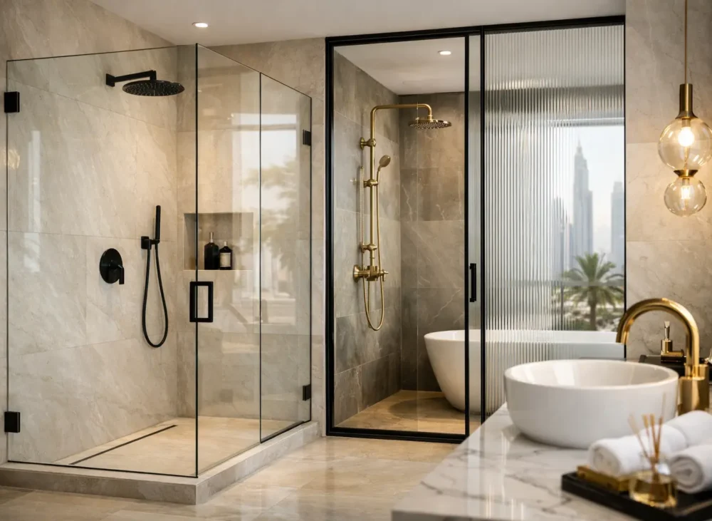 Shower Partition Ideas for a Refined Dubai Bathroom