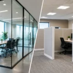Glass Partitions Versus Drywall Offices Compared